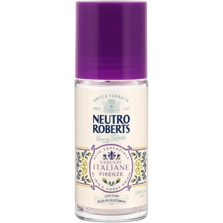Neutral roberts Essentiële olie van iris en ambergris - roll-on deodorant, 48 uur bescherming, zonder aluminiumzouten 50 ml