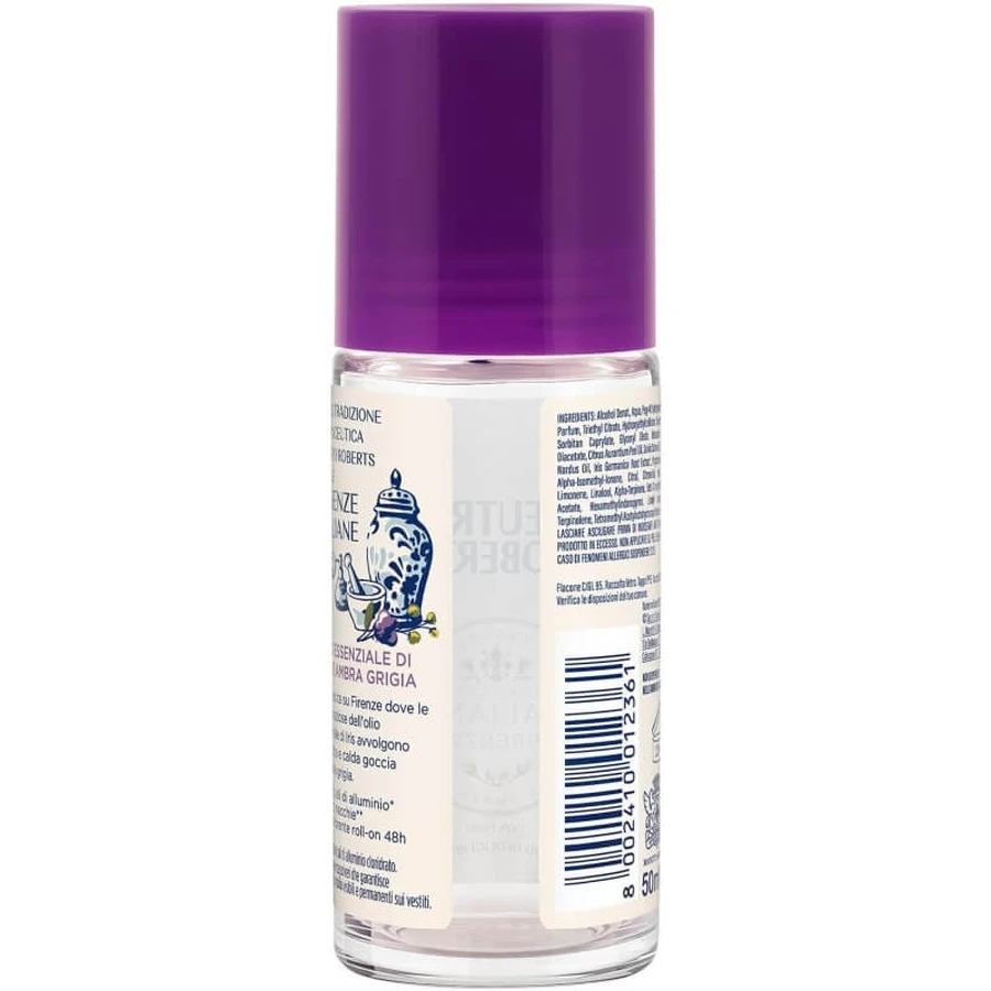 Neutral roberts Essentiële olie van iris en ambergris - roll-on deodorant, 48 uur bescherming, zonder aluminiumzouten 50 ml