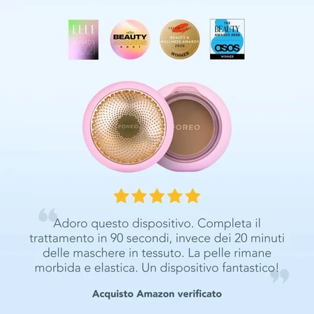Foreo ufo 2 - dispositivo para el'uso de mascarilla inteligente - rosa perla