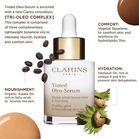 Clarins tinted oleo-serum - serum foundation 30 ml - no. 02