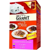Purina gourmet mon petit buey,higado y caza - alimento completo para gatos adultos 6 x 50 gr