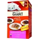 Purina gourmet mon petit Rindfleisch, Leber und Wild - Alleinfuttermittel für ausgewachsene Katzen 6 x 50 gr