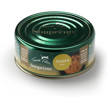 Terra felis Soupreme duck - complementary food for adult cats 70 gr.