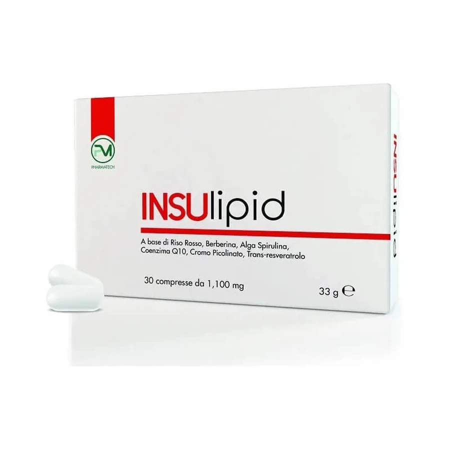 Insulipid 30 tablets - supplement for blood sugar and cholesterol control