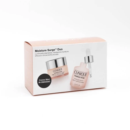 Clinique moisture surge glow set - active illuminating serum 30 ml moisturizing cream 30 ml