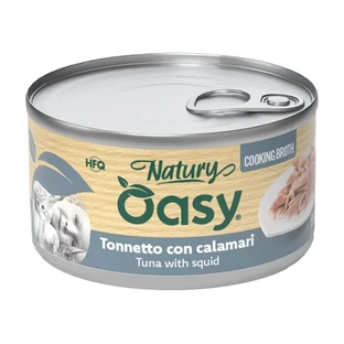 Oasy Wet cat natury Thunfisch mit Tintenfisch - Nassfutter für ausgewachsene Katzen 85 gr.