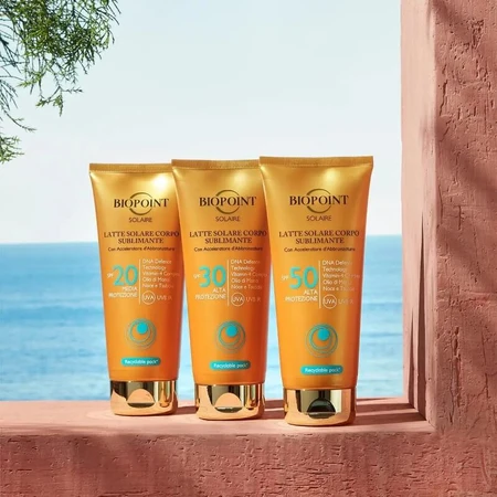 Biopoint Sunscreen 50 spf high protection body milk 200 ml