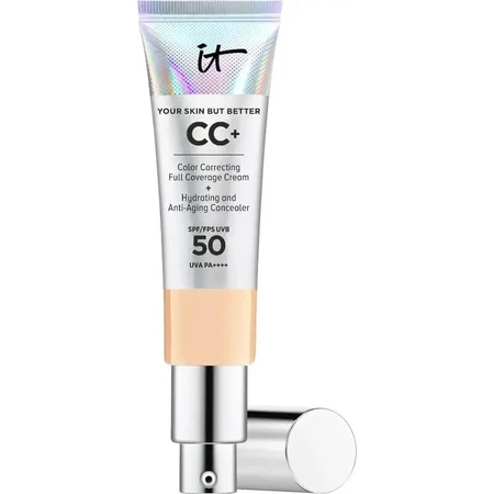 It cosmetics Cc+ full coverage cream spf 50+ - base de maquillaje fluida - ligera media