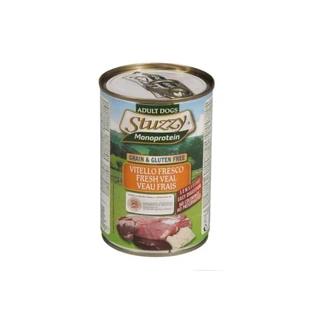 Schesir Stuzzy monoprotein fresh veal - complete food for adult dogs 400 gr.