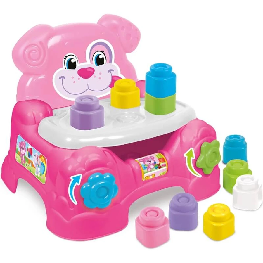 Clementoni Baby clemmy fauteuil porte brique bébé fille 10-36 mois