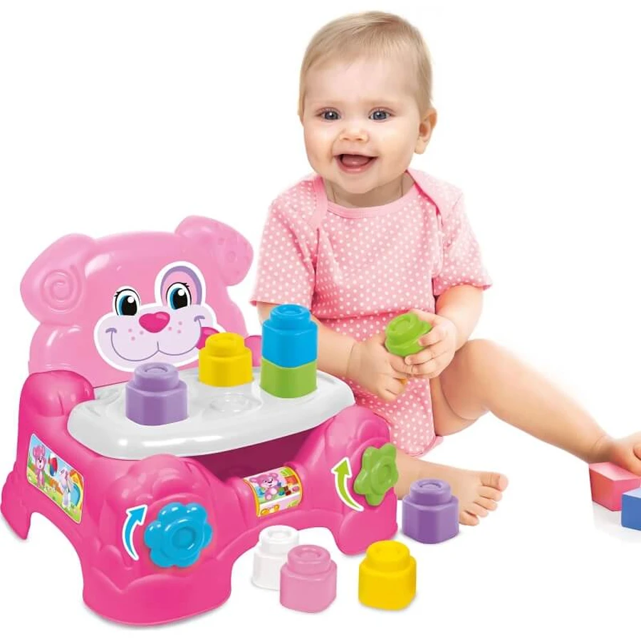 Clementoni Baby clemmy fauteuil porte brique bébé fille 10-36 mois