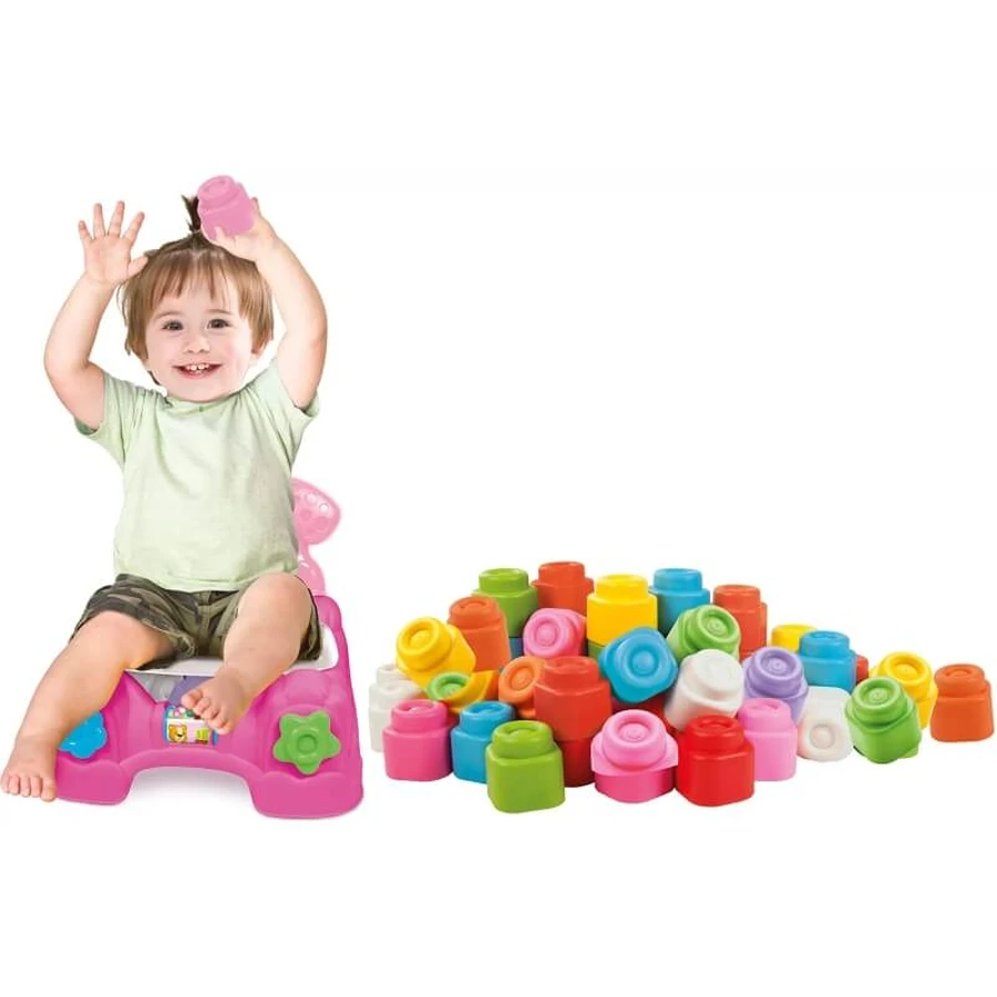 Clementoni Baby clemmy fauteuil porte brique bébé fille 10-36 mois