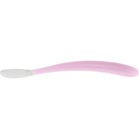 Chicco 2 zachte siliconen lepels 6+ maanden - roze