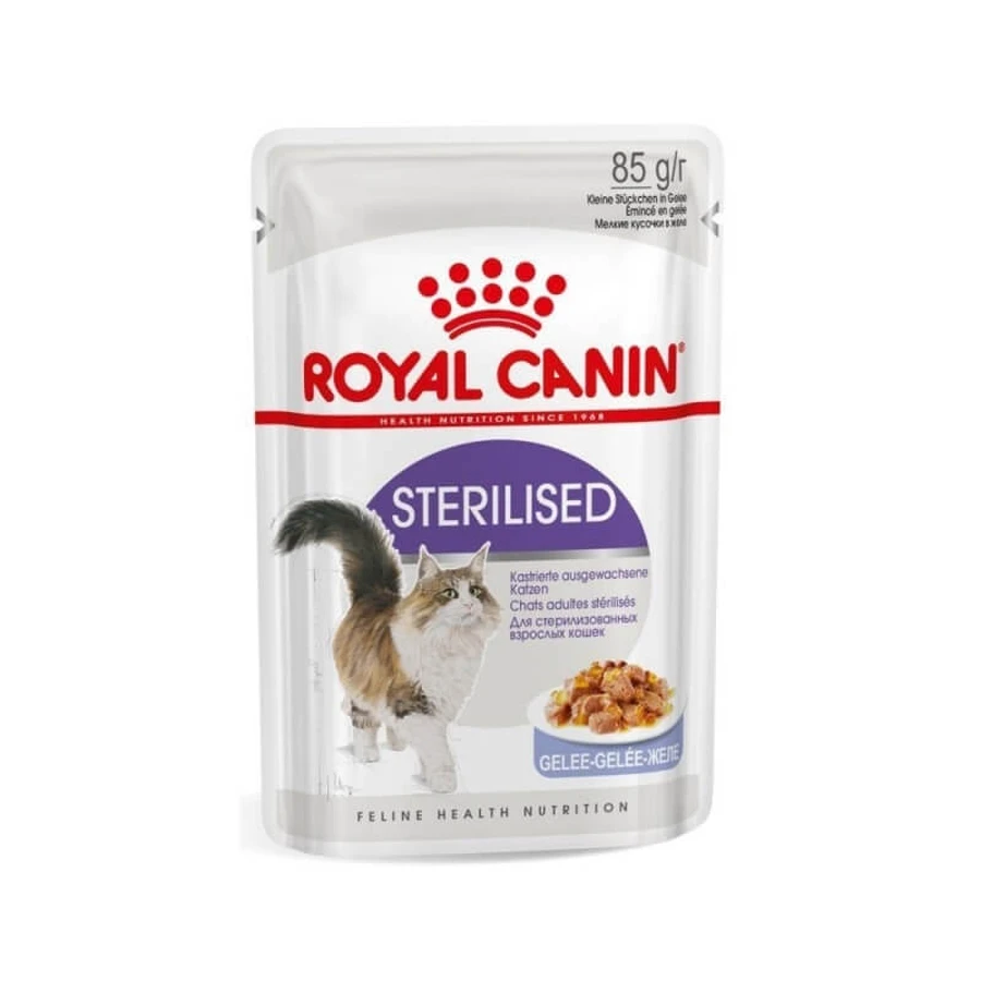 Royal canin Sterilisiertes Gelee - Nassfutter für Katzen 85 gr.