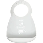 Babero ajustable de silicona Chicco gris