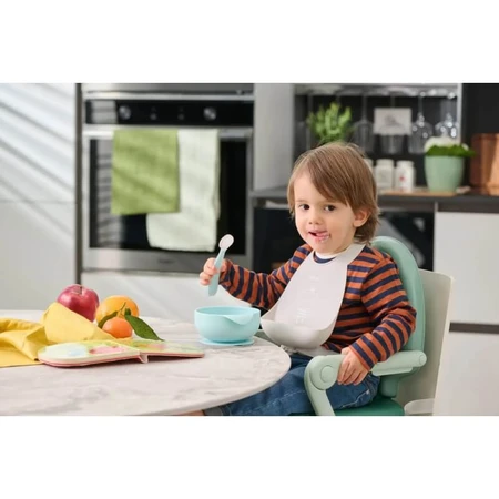 Babero ajustable de silicona Chicco gris