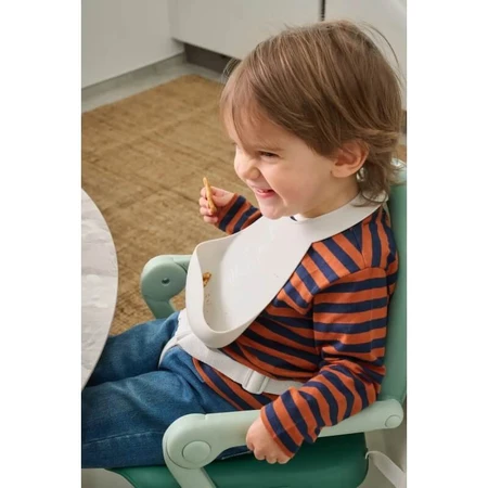 Babero ajustable de silicona Chicco gris