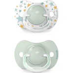 Suavinex dreams - 2 sucettes en silicone 6-18 mois - bleu clair