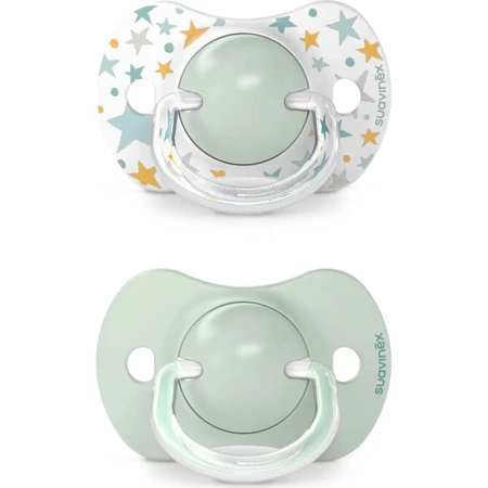 Suavinex dreams - 2 sucettes en silicone 6-18 mois - bleu clair