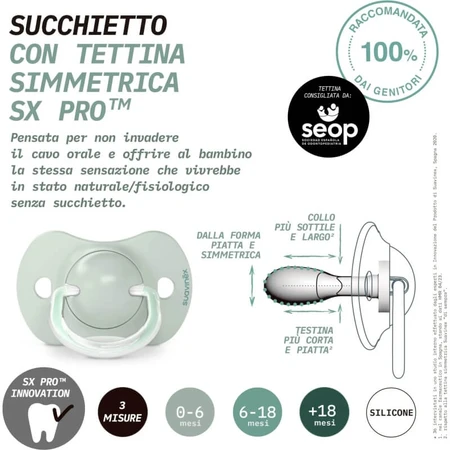 Suavinex dreams - 2 sucettes en silicone 6-18 mois - bleu clair
