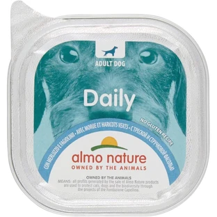 Almo nature Menú diario bacalao y judías verdes - alimento completo para perros adultos 100 gr