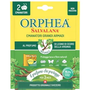 Orphea Salvalana emanator for large closets 2 pieces with precious wood scent
