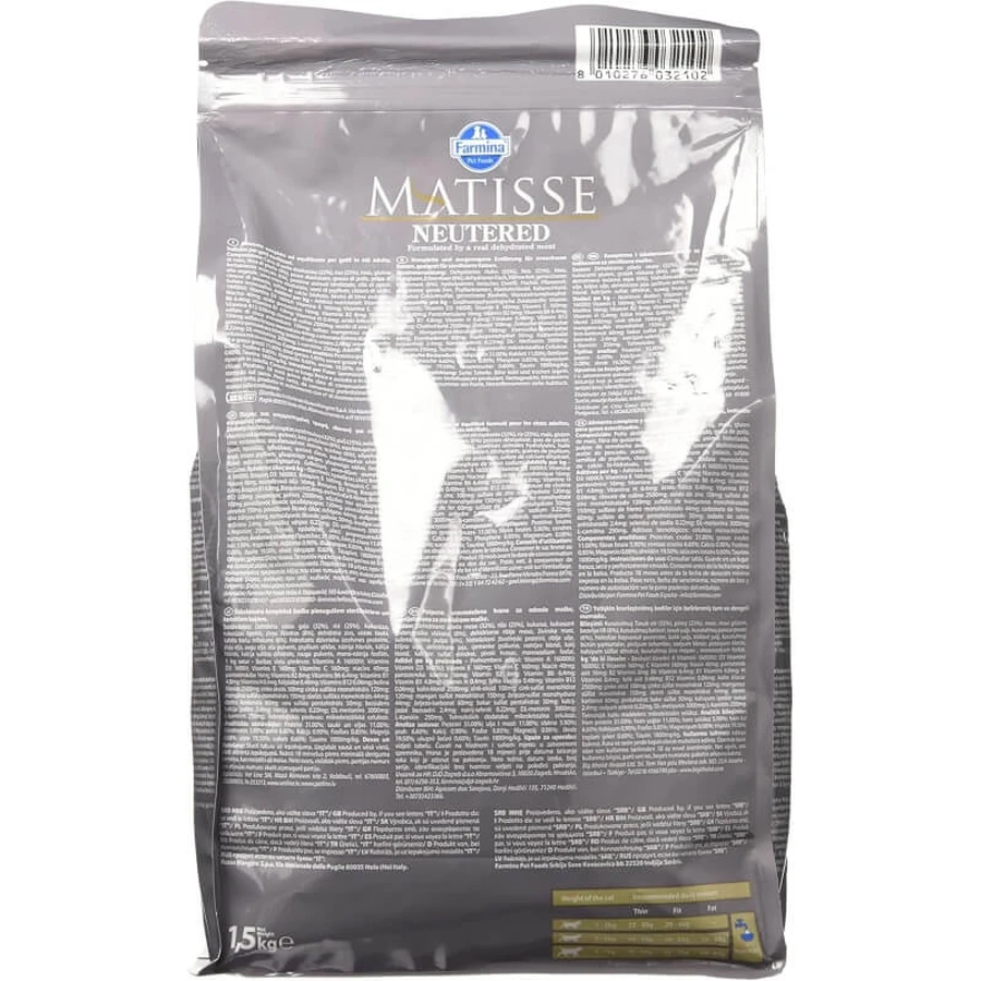 Farmina Matisse neutered with chicken - complete food for spayed cats 1.5 kg