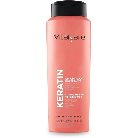Vitalcare Keratin - stärkendes und regenerierendes Shampoo für sprödes und strapaziertes Haar 500 ml