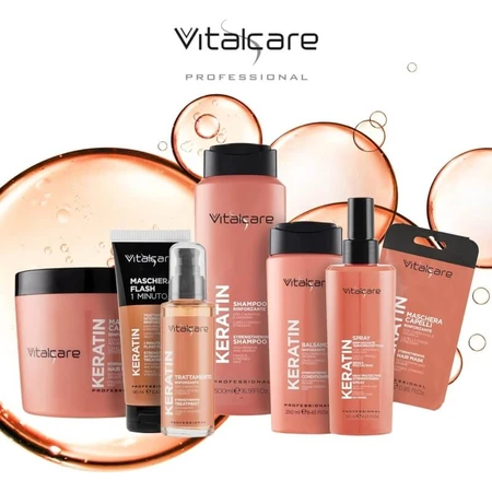 Vitalcare Keratin - stärkendes und regenerierendes Shampoo für sprödes und strapaziertes Haar 500 ml