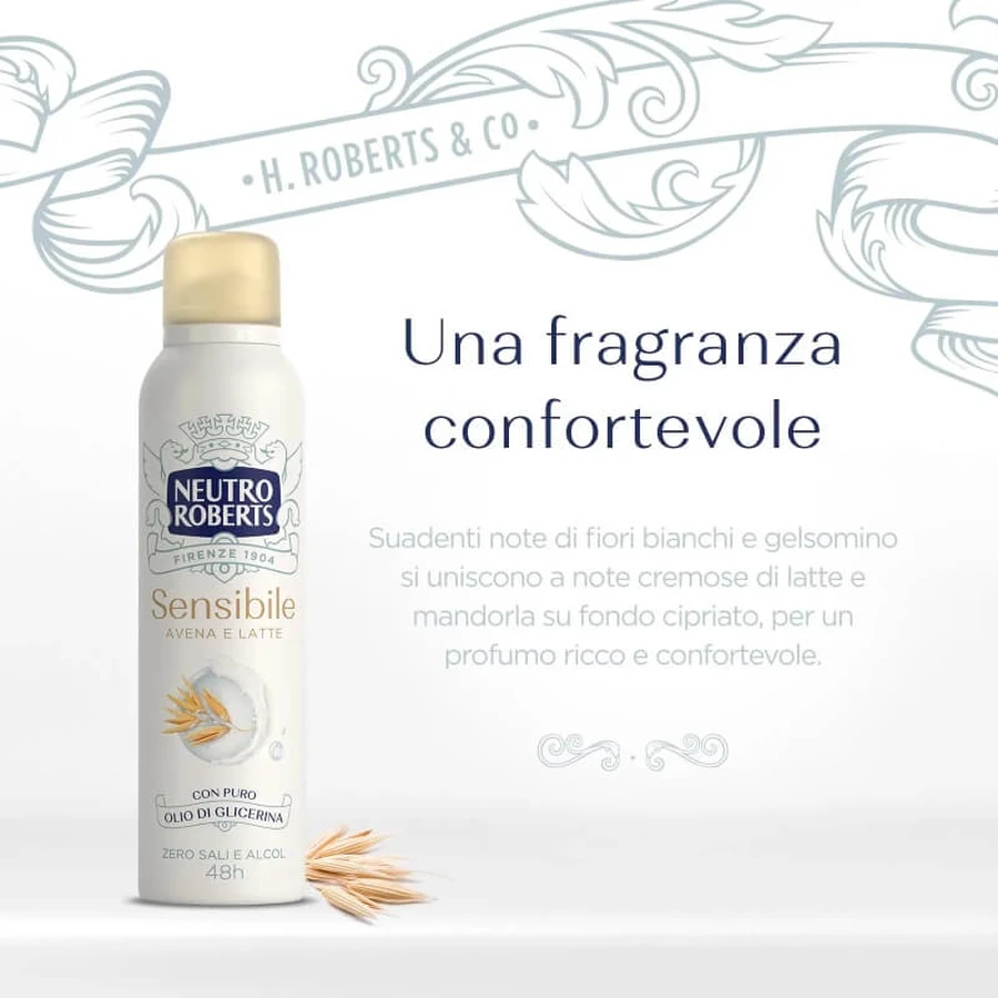 Neutral roberts Sensitive Hafer und Milch - Deodorant Spray 150 ml