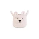 Suavinex teddy - panier de rangement en peluche écru 25 x 20 x 20 cm