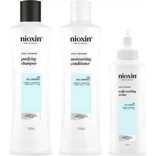 Nioxin Scalp recovery kit - anti-dandruff box set shampoo 200 ml + conditioner 200 ml + serum 100 ml