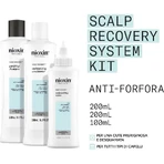 Nioxin Scalp recovery kit - anti-dandruff box set shampoo 200 ml + conditioner 200 ml + serum 100 ml