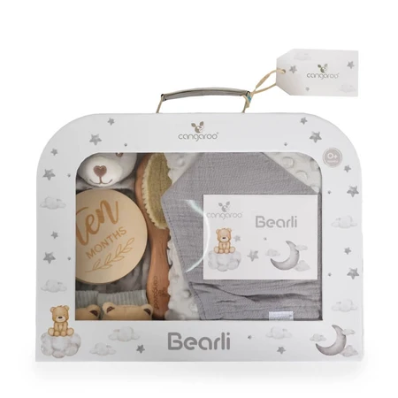 Coffret Cangaroo Bearli - 6 articles bébé gris