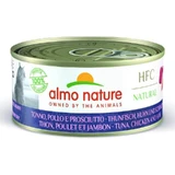 Almo nature Hfc natural tuna, chicken and ham - wet food for adult cats 150 gr