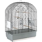 Ferplast Viola - cage pour perruches et calopsittes avec toit arrondi, grillage en métal peint et tiroir coulissant