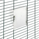 Ferplast Viola - cage pour perruches et calopsittes avec toit arrondi, grillage en métal peint et tiroir coulissant