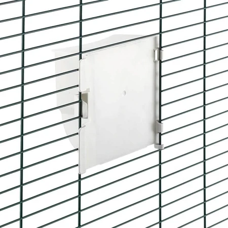 Ferplast Viola - cage pour perruches et calopsittes avec toit arrondi, grillage en métal peint et tiroir coulissant