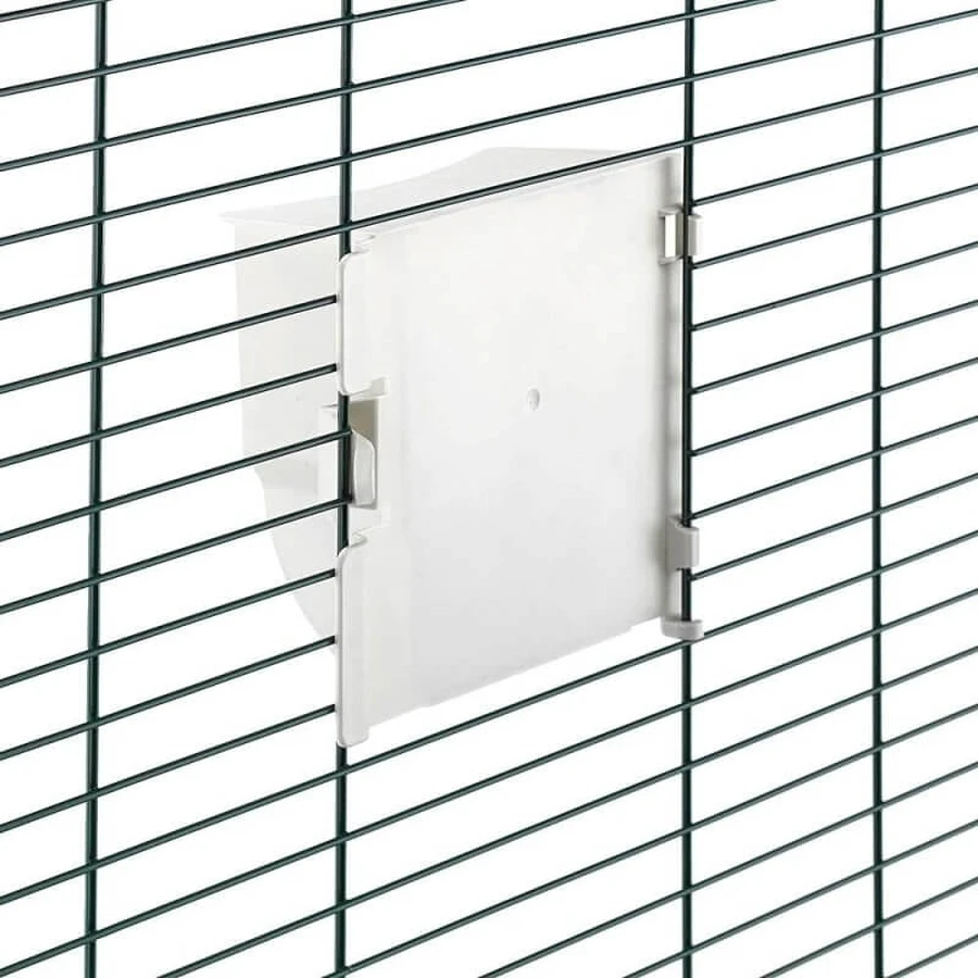 Ferplast Viola - cage pour perruches et calopsittes avec toit arrondi, grillage en métal peint et tiroir coulissant