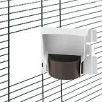Ferplast Viola - cage pour perruches et calopsittes avec toit arrondi, grillage en métal peint et tiroir coulissant