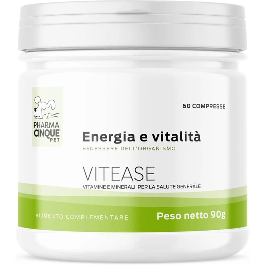 Pharma5pet Vitease energy and vitality - complementary food for dogs and cats 60 tablets