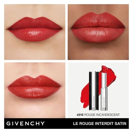 Givenchy Le rouge interdit satin - lipstick no. 310 rouge incandescent
