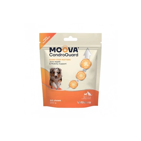 Vetnova Moova condroguard - pienso complementario en masticables para perros medianos y grandes 250 gr.