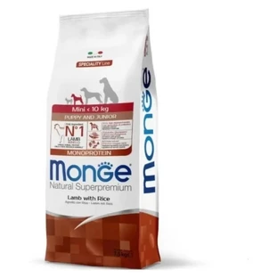Monge Natural superpremium mini puppy &amp; junior lam rijst - droog hondenvoer 7.5 kg