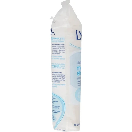 Lycia Katoenen make-up remover voor gezicht en ogen - 80 pads