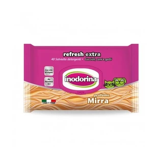 Inodorina refresh extra myrrh cleansing wipes 40 wipes