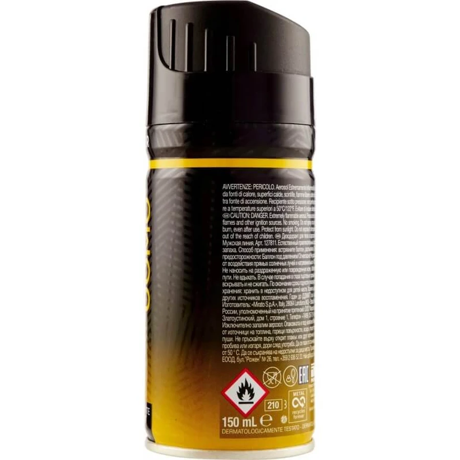 Malizia Amber - deodorant spray for men 150 ml