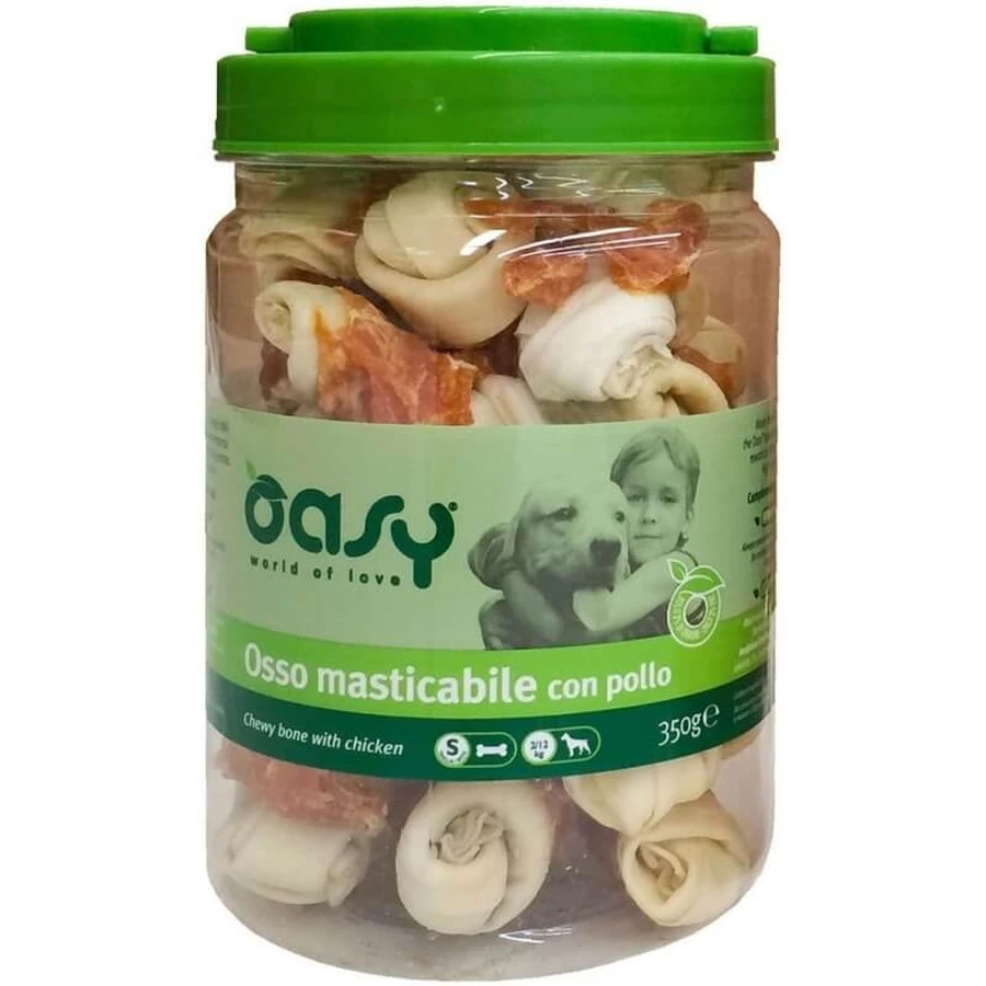 Oasy Kauwbot met kip - snack voor honden maat s 350 gr