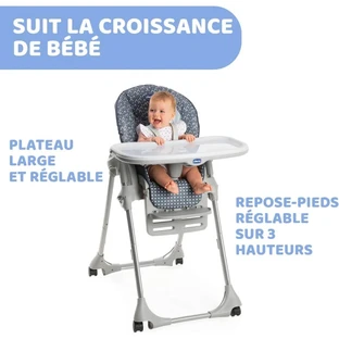Chicco polly easy - Hochstuhl Babynahrung - Pinguin
