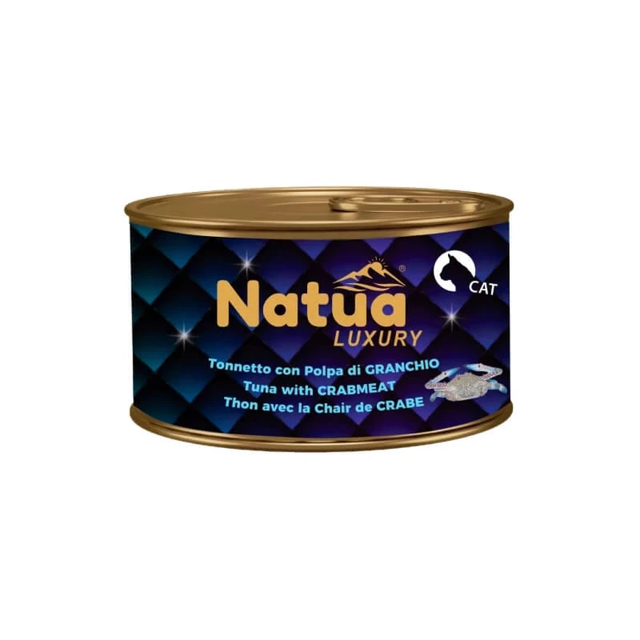 Natua Natua luxe tonijn met krabvlees - volledige voeding voor volwassen katten 85 gr